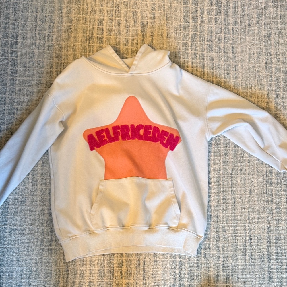 Aelfric Eden White and pink Star Hoodie